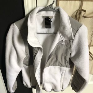 White Northface Denali Fleece